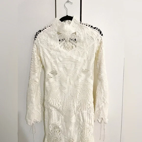 New Jonathan Simkhai Guipure Lace Gown - Picture 8 of 13